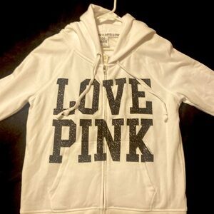 PINK VICTORIA SECERT MINT CONDITION CHICAGO JACKET